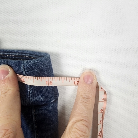 Soft Surroundings Women's Denim Lean Line Stirrup Jeans Size M Pull On Elastic - Picture 3 of 7